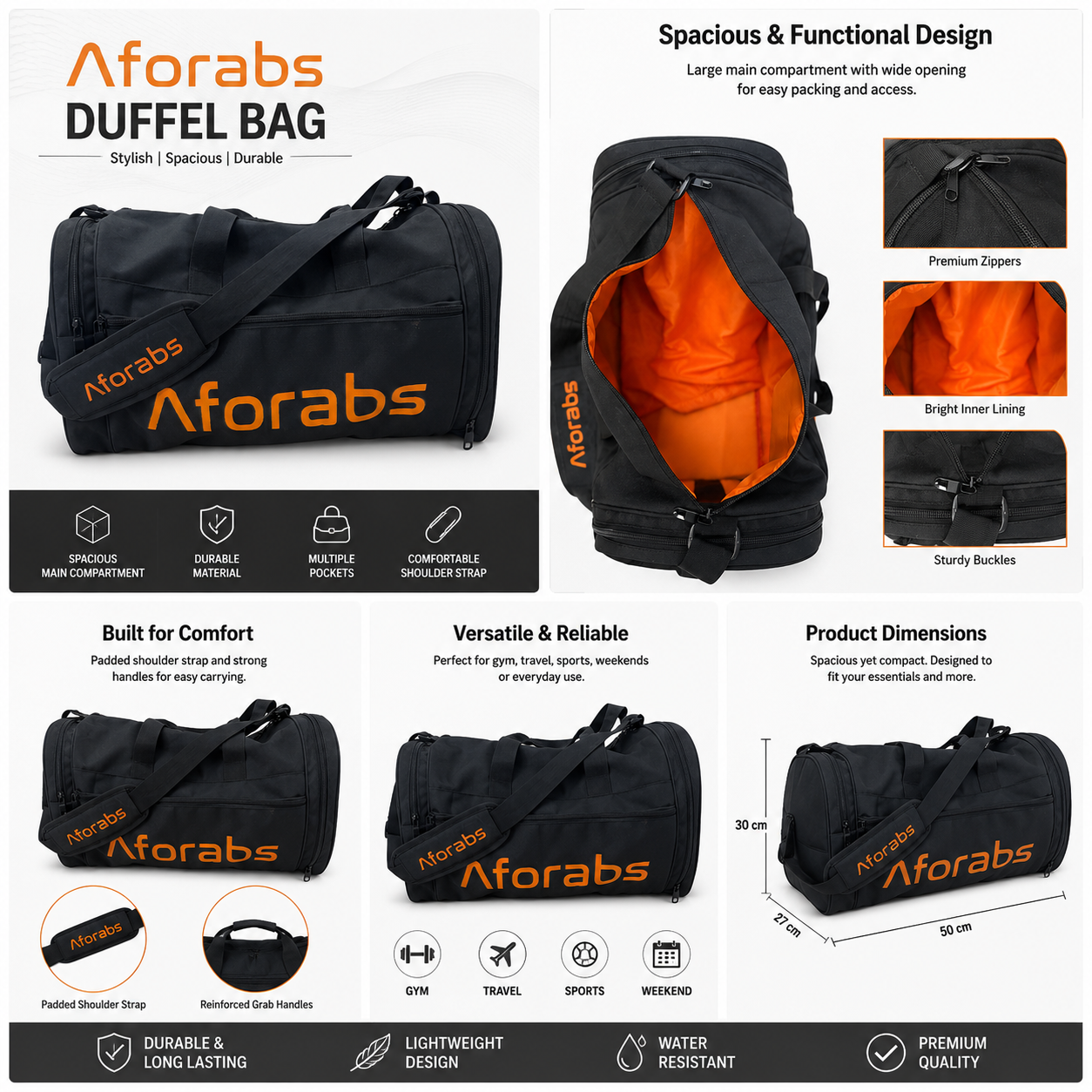 Duffle Bags Duffle Bag Black