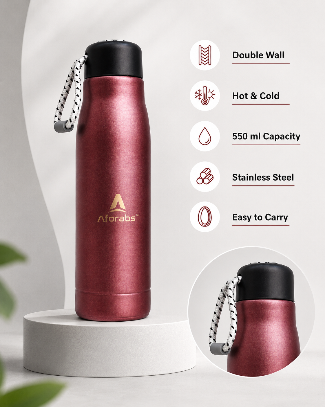 Thermos Bottle Crimson Ruby