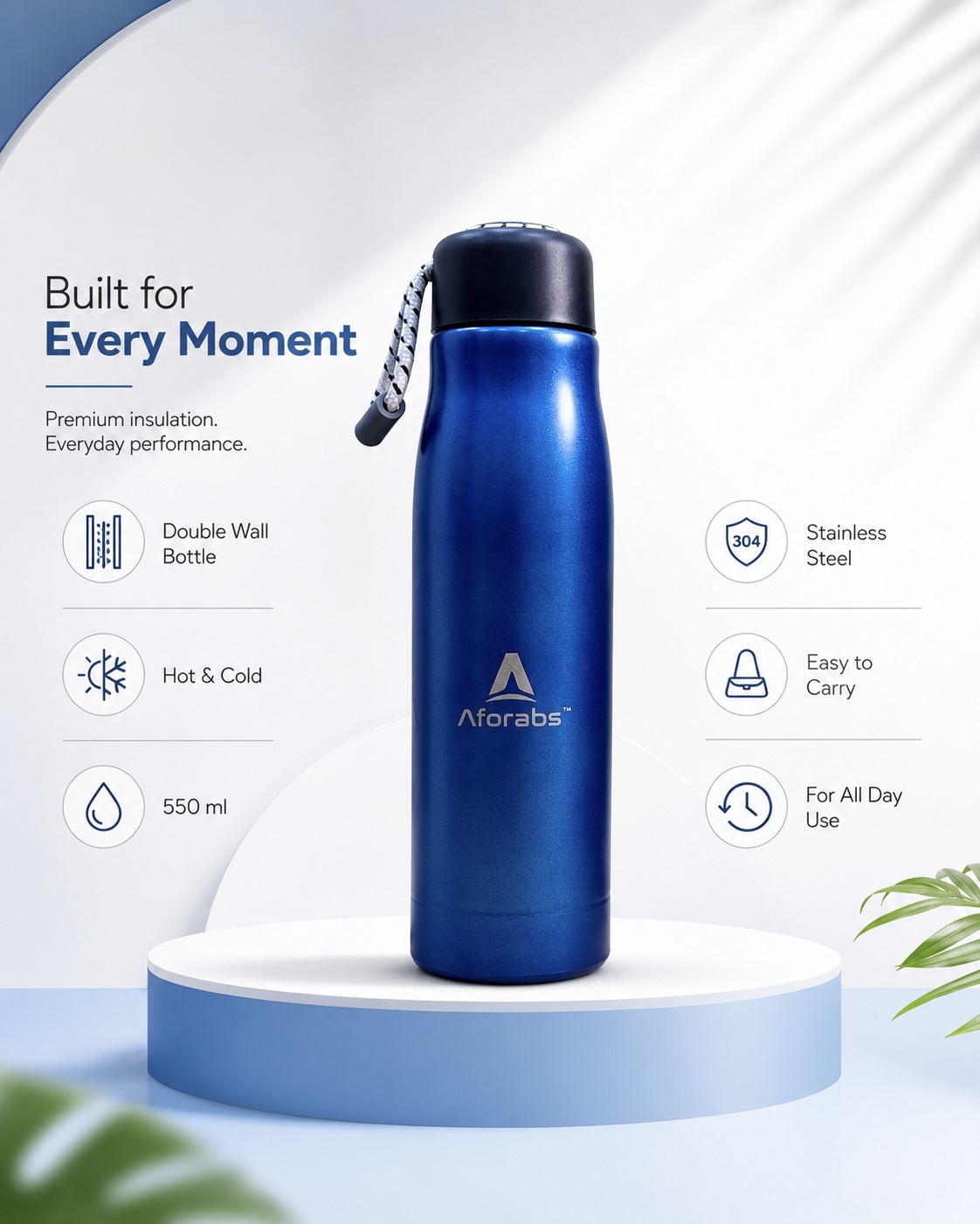 Thermos Bottle Galactic Blue