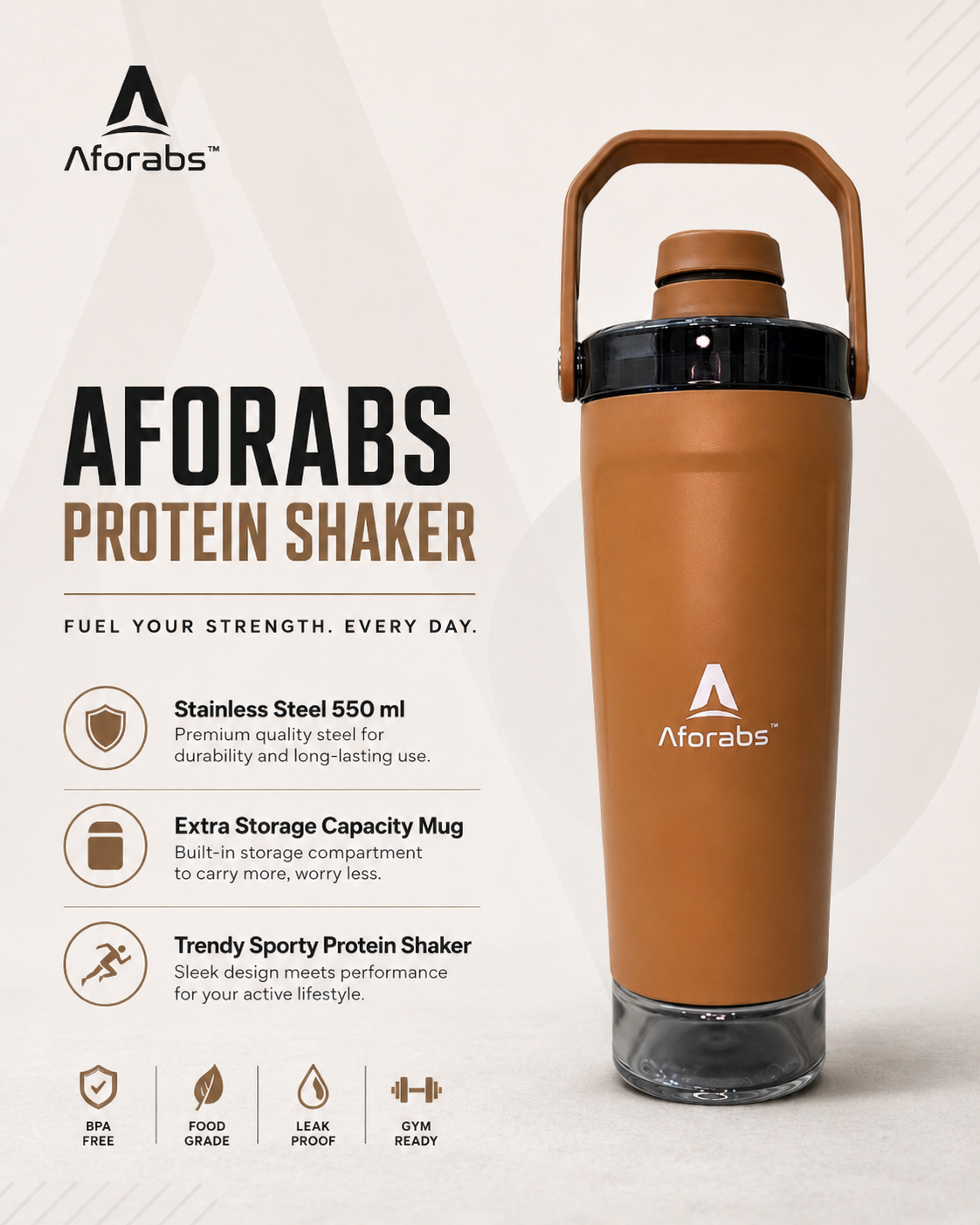 Pro Shaker Camel Brown