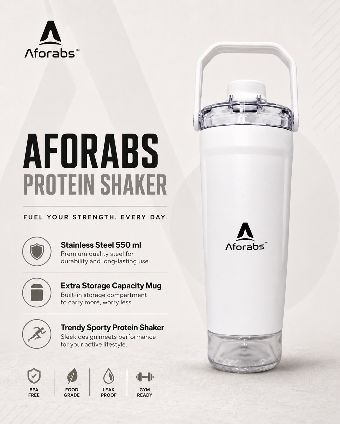Pro Shaker Artic White