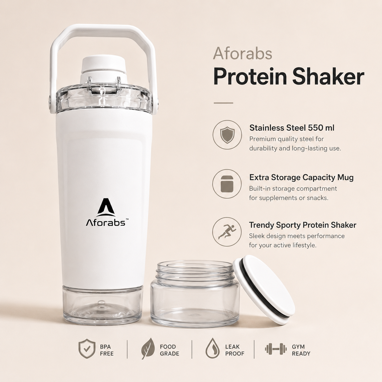 Pro Shaker Artic White