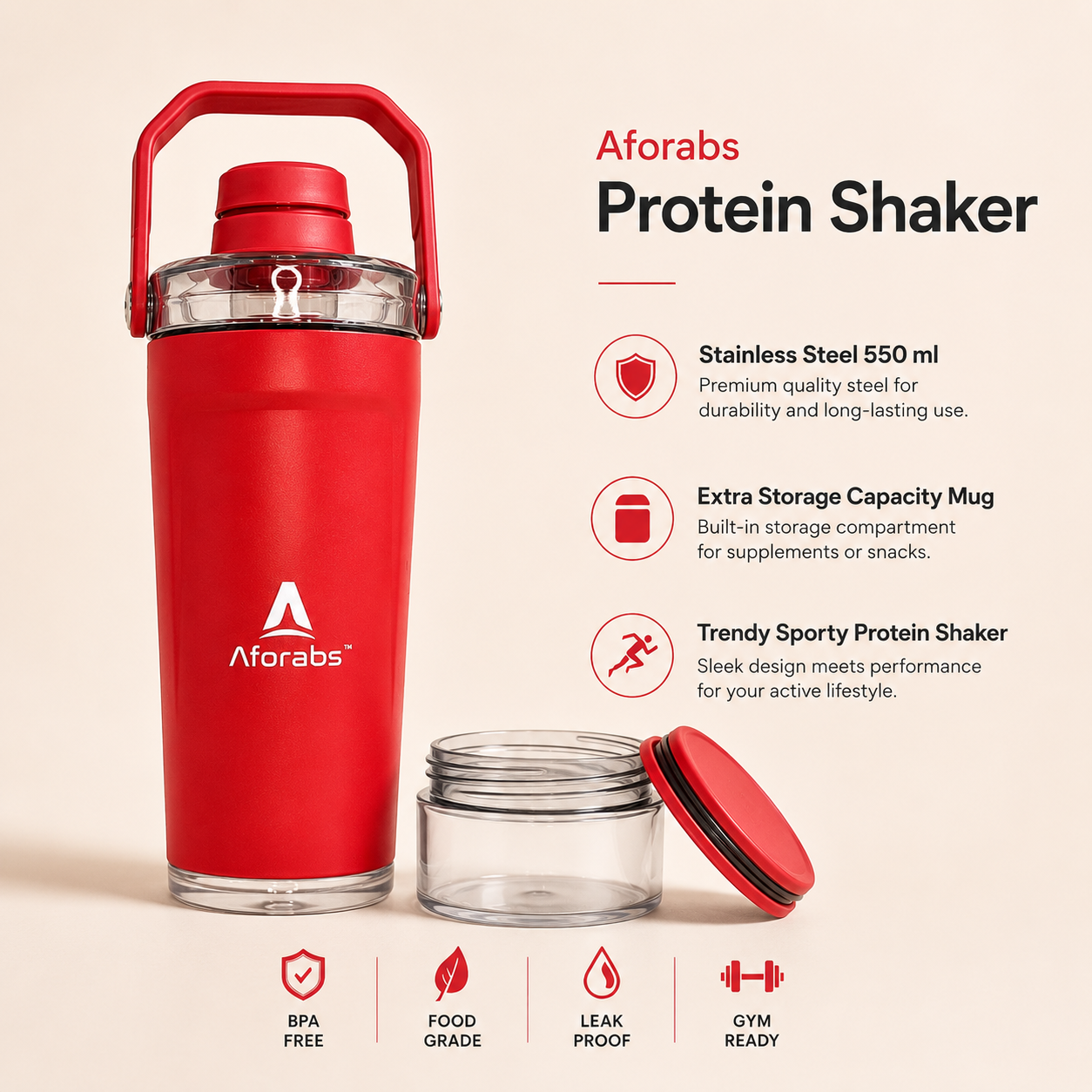 Pro Shaker Crimson Red