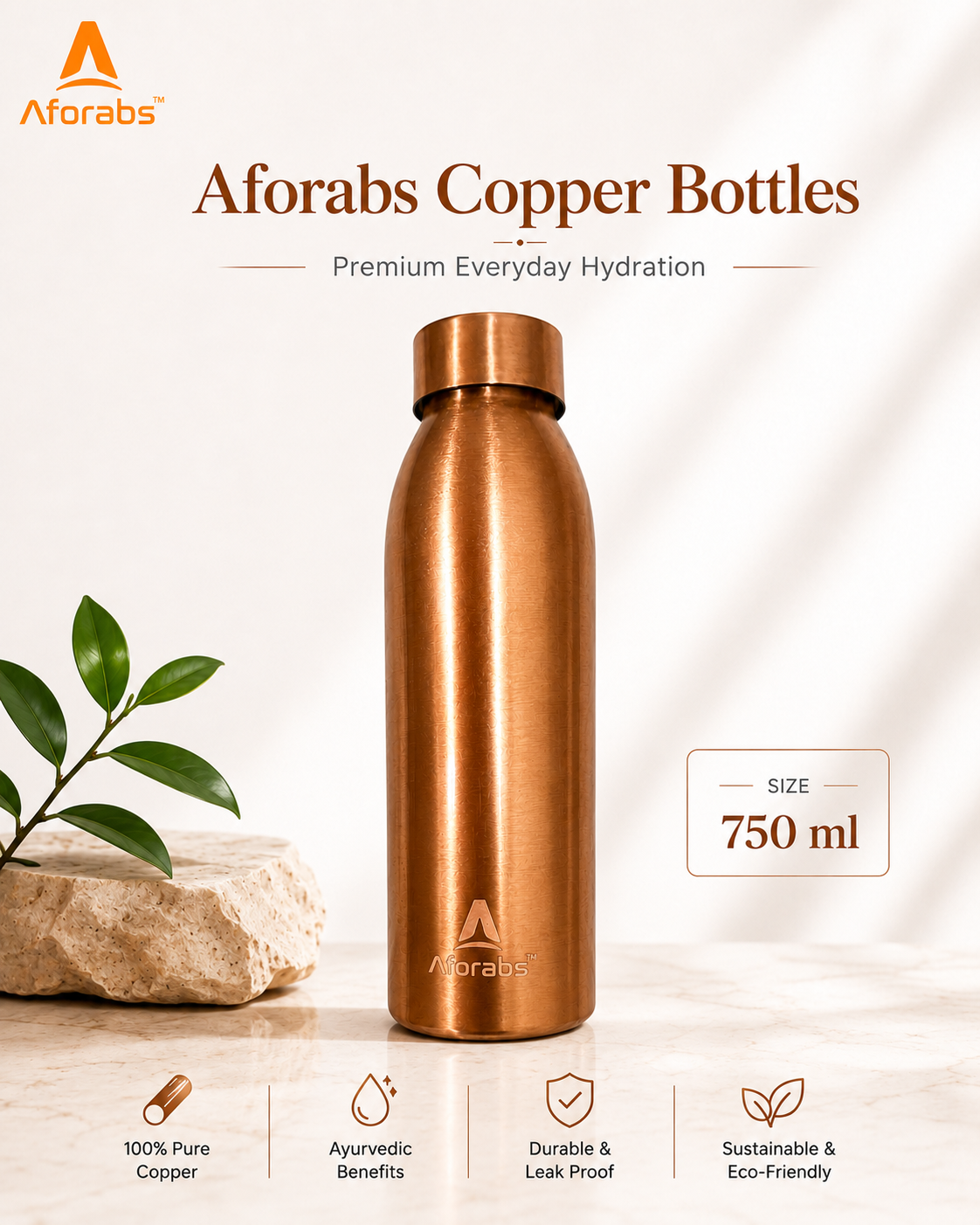 Copper Bottles Copper Bottle 750ml